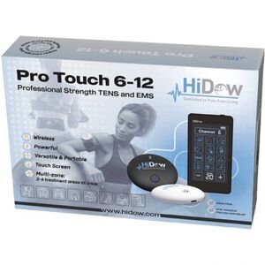 HiDow Pro Touch 6-12 TENS and EMS Device Muscle Massager sealed + 72$ gift